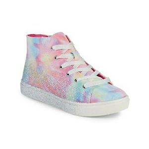 Steve Madden Rainbow High-top Girl's Glitter Sneakers